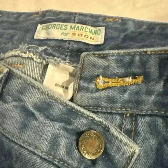 GEORGES MARCIANO SOON Denim U.S.A. LOS ANGELES size 32 zipper ankle VTG 80s - Picture 6 of 16